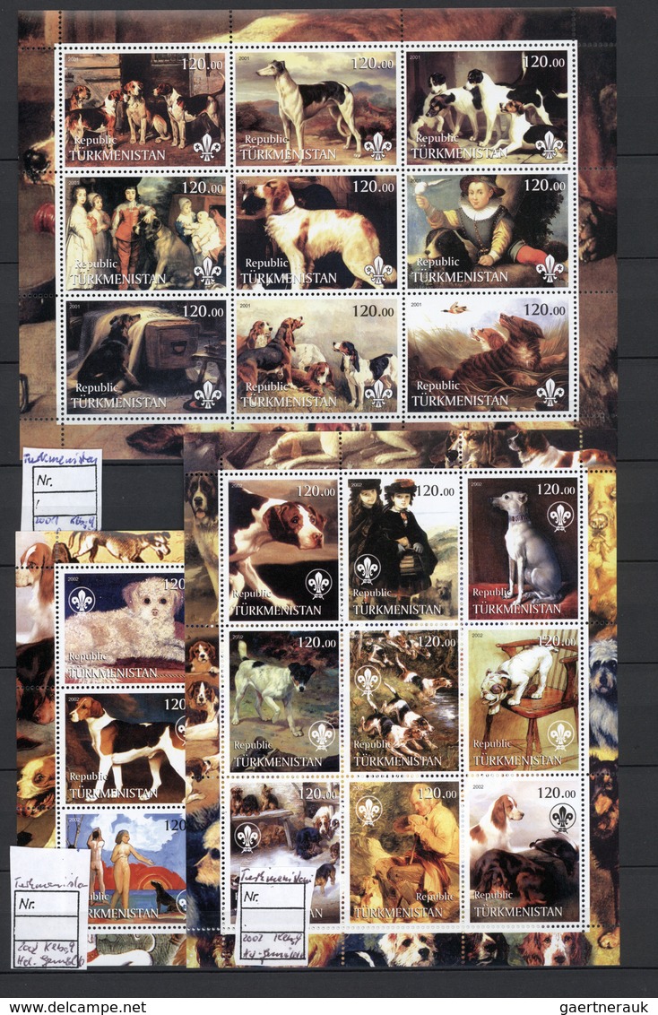 25709 Thematik: Tiere-Hunde / animals-dogs: 1960/2014 (ca.), mainly u/m collection of stamps and souvenir