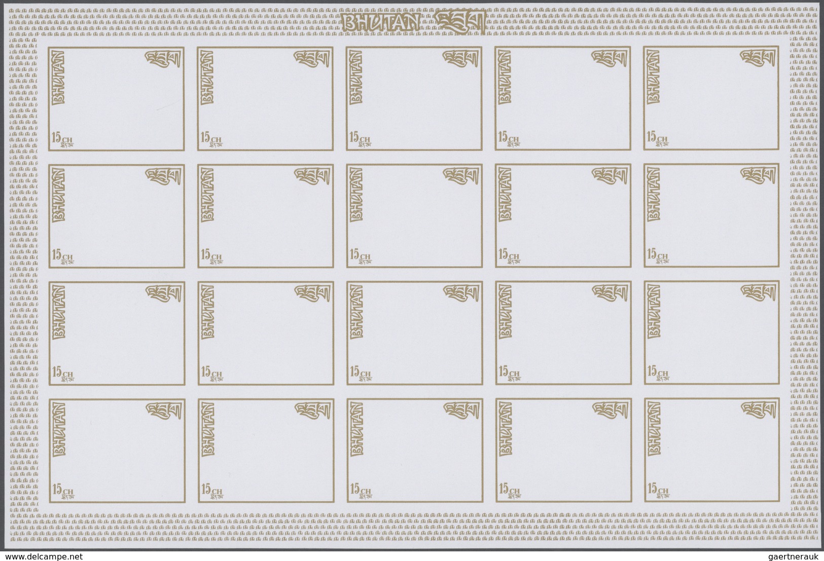 25711 Thematik: Tiere-Hunde / Animals-dogs: 1972, Bhutan. Progressive Proofs Set Of Sheets For The Complet - Perros