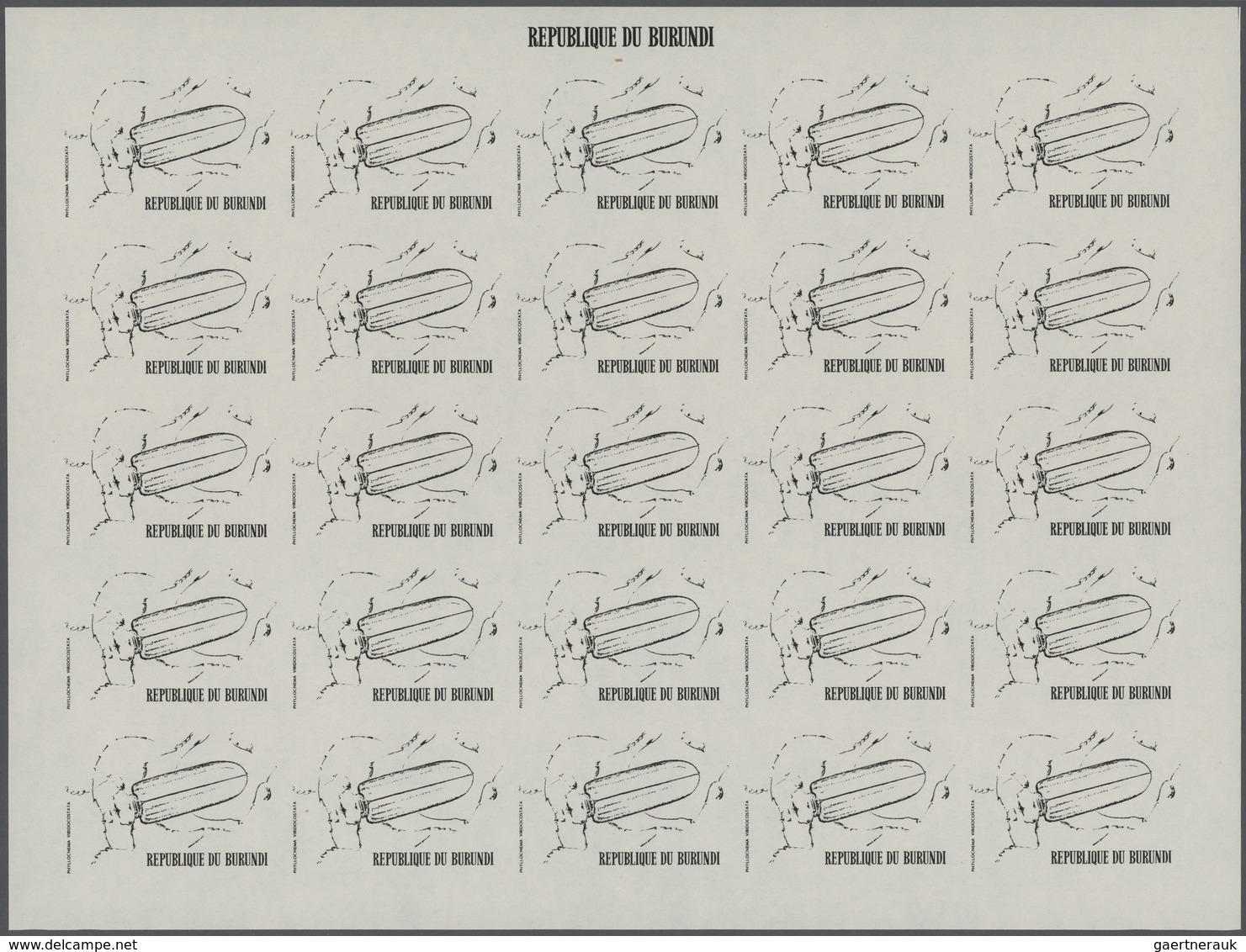 25720 Thematik: Tiere-Insekten / Animals-insects: 1970, Burundi. Progressive Proofs Set Of Sheets For The - Sonstige & Ohne Zuordnung