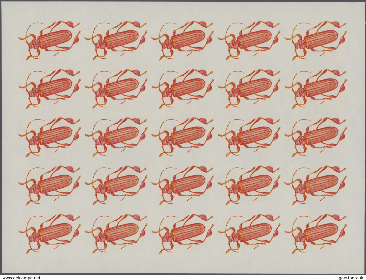 25720 Thematik: Tiere-Insekten / animals-insects: 1970, Burundi. Progressive proofs set of sheets for the