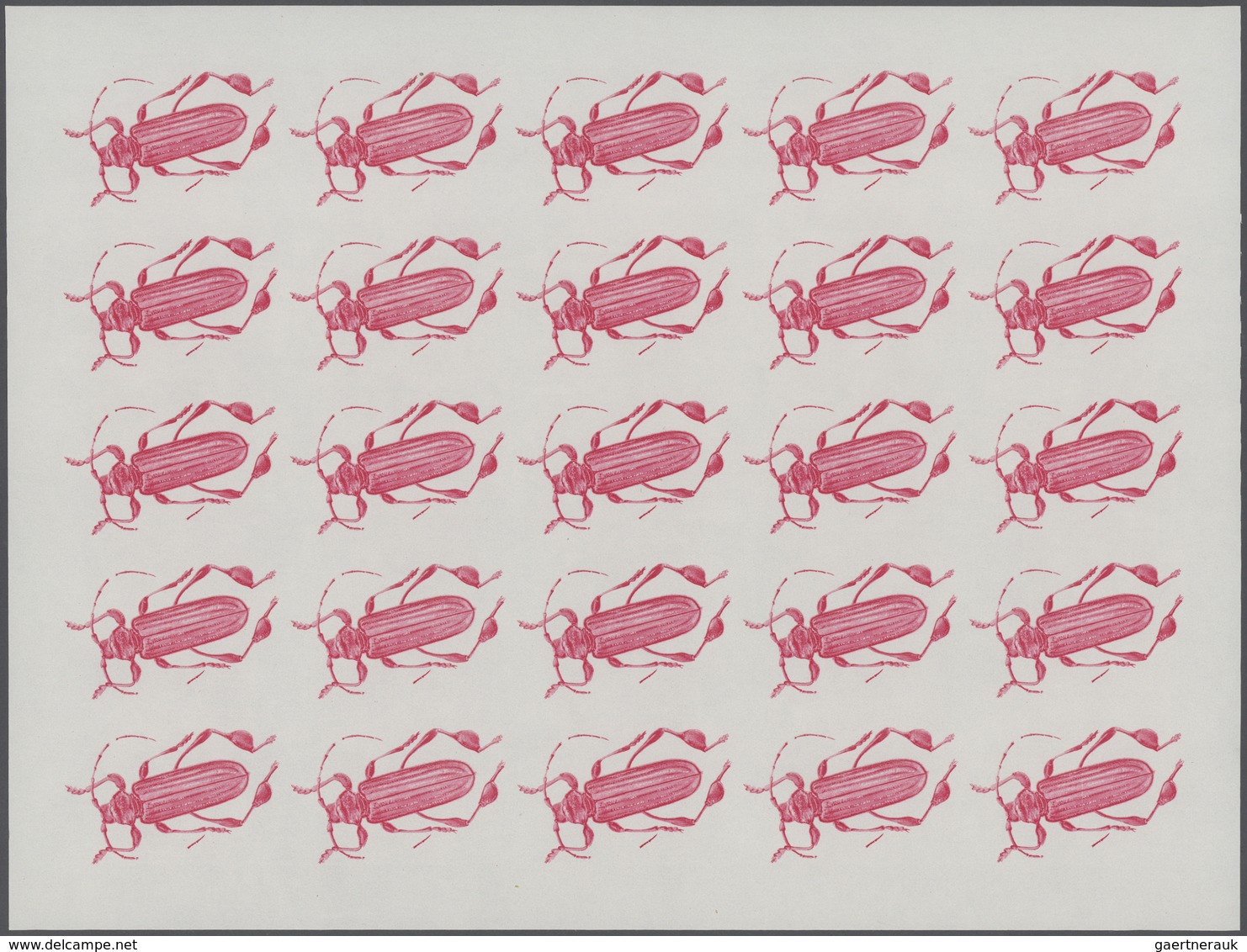 25720 Thematik: Tiere-Insekten / animals-insects: 1970, Burundi. Progressive proofs set of sheets for the