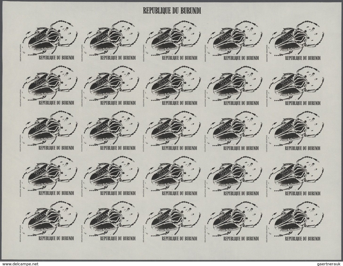 25721 Thematik: Tiere-Insekten / Animals-insects: 1970, Burundi. Progressive Proofs Set Of Sheets For The - Autres & Non Classés