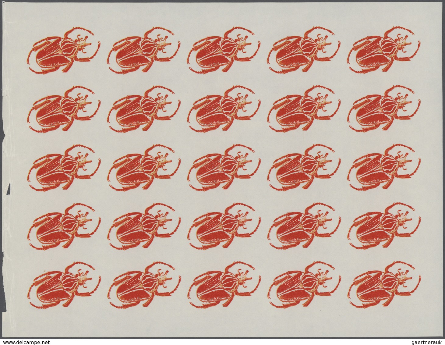 25721 Thematik: Tiere-Insekten / animals-insects: 1970, Burundi. Progressive proofs set of sheets for the
