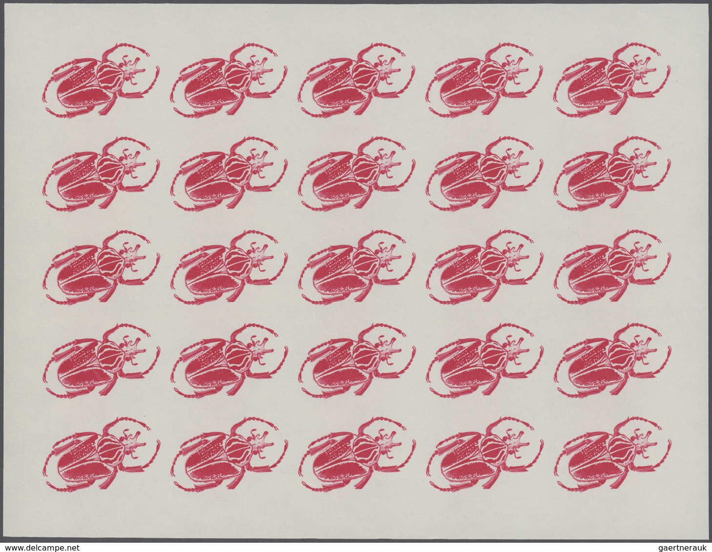 25721 Thematik: Tiere-Insekten / animals-insects: 1970, Burundi. Progressive proofs set of sheets for the