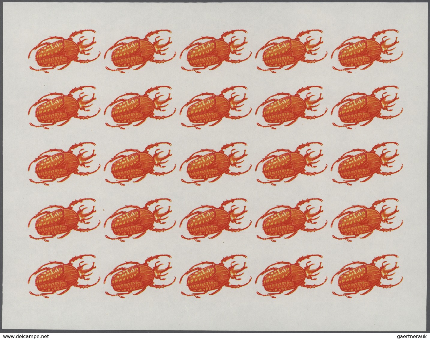 25722 Thematik: Tiere-Insekten / animals-insects: 1970, Burundi. Progressive proofs set of sheets for the