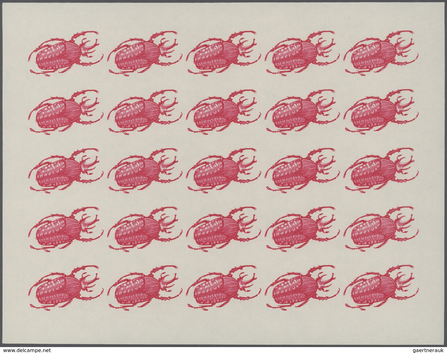 25722 Thematik: Tiere-Insekten / animals-insects: 1970, Burundi. Progressive proofs set of sheets for the