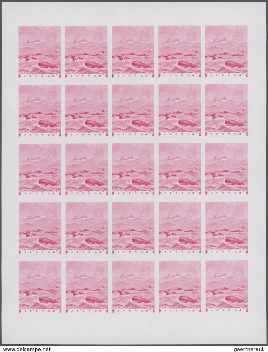 25732 Thematik: Tiere-Meerestiere / Animals-sea Animals: 1983, Penrhyn. Progressive Proofs Set Of Sheets F - Vie Marine
