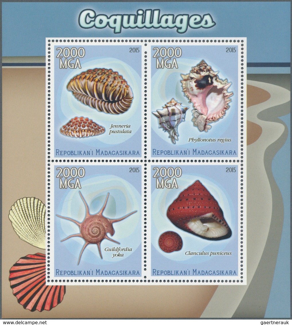 25740 Thematik: Tiere-Meerestiere-Muscheln / Animals-sea Animals-shells: 1960/2000 (approx), Various Count - Coquillages