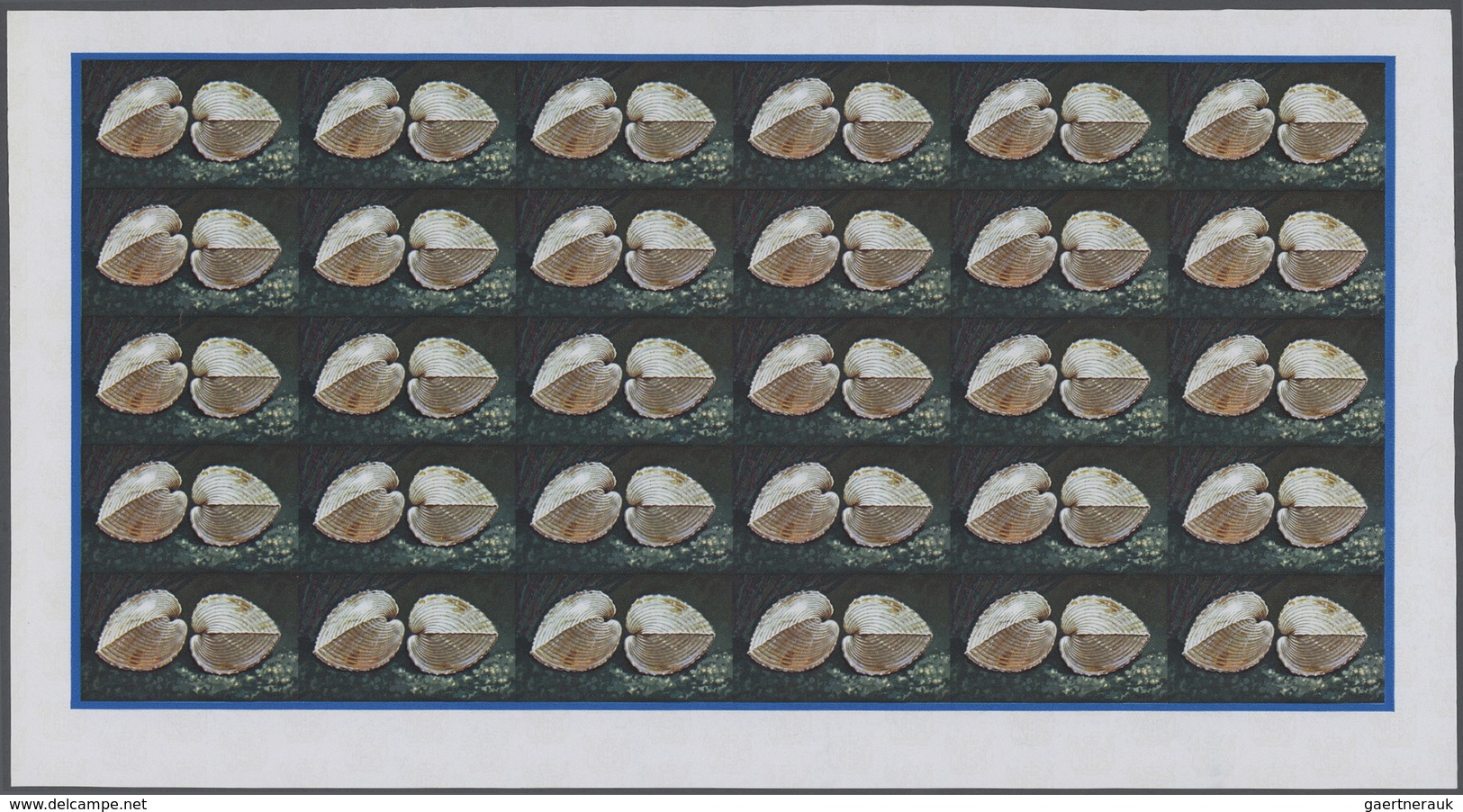 25754 Thematik: Tiere-Meerestiere-Muscheln / Animals-sea Animals-shells: 1974, Cook Islands. Progressive P - Coquillages