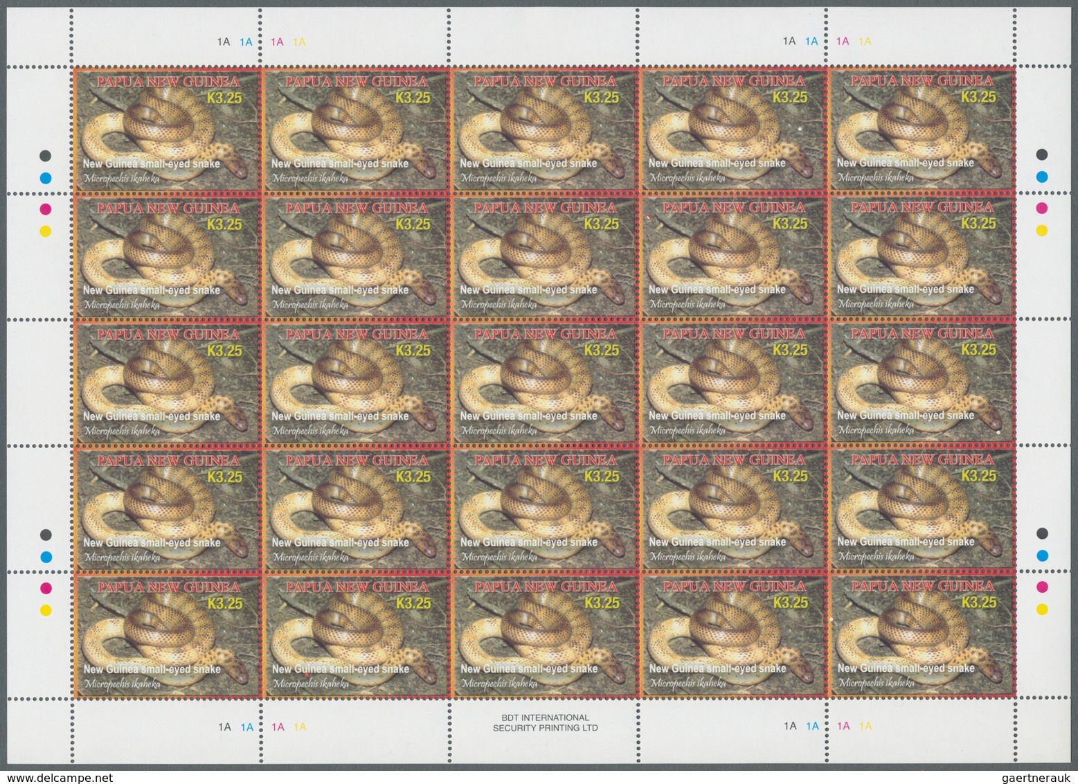 25774 Thematik: Tiere-Reptilien / Animals-reptiles: 2006, Papua New Guinea. Lot Of 2,500 Stamps "3.25k New - Autres & Non Classés