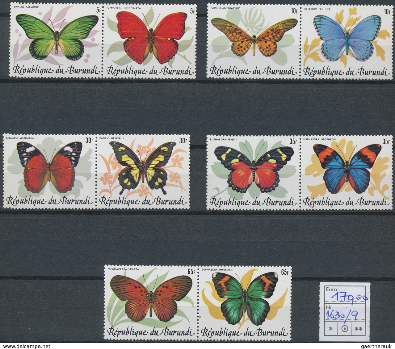 25791 Thematik: Tiere-Schmetterlinge / animals-butterflies: 1950s up to now (approx.), All World. Abundant