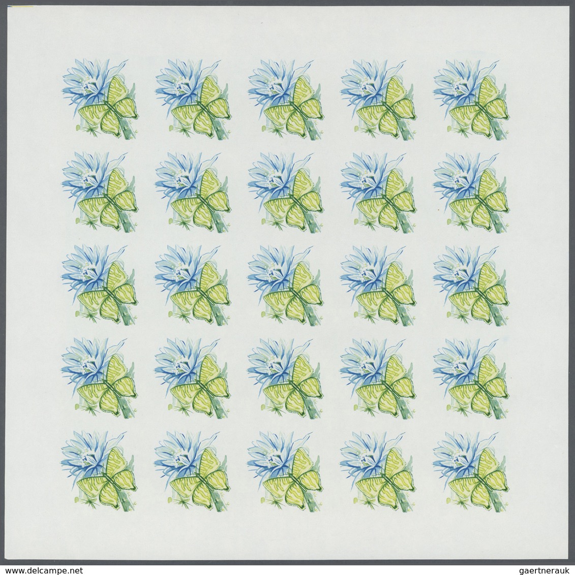 25794 Thematik: Tiere-Schmetterlinge / animals-butterflies: 1967 (May 31), Fujeira. Progressive proofs set