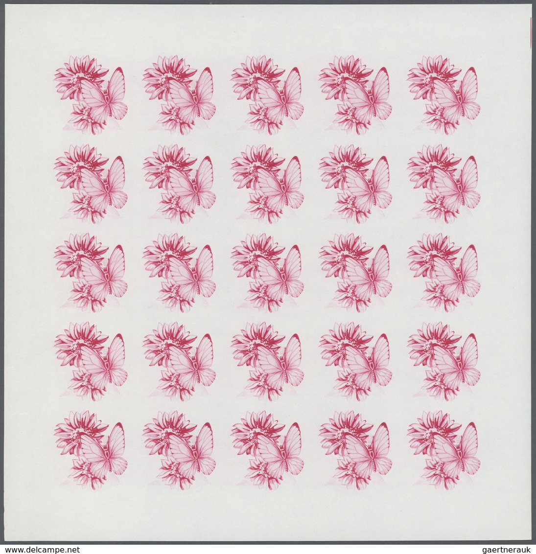 25795 Thematik: Tiere-Schmetterlinge / Animals-butterflies: 1967 (May 11), Fujeira. Progressive Proofs Set - Papillons