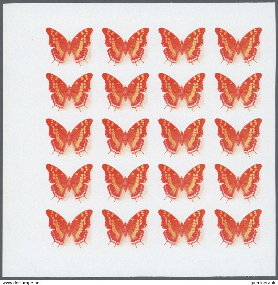 25802 Thematik: Tiere-Schmetterlinge / Animals-butterflies: 1979, Rwanda. Progressive Proofs Set For The B - Papillons