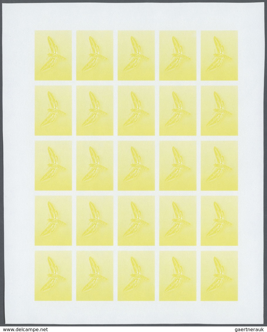 25806 Thematik: Tiere-Schmetterlinge / animals-butterflies: 1982, Morocco. Progressive proofs set of sheet