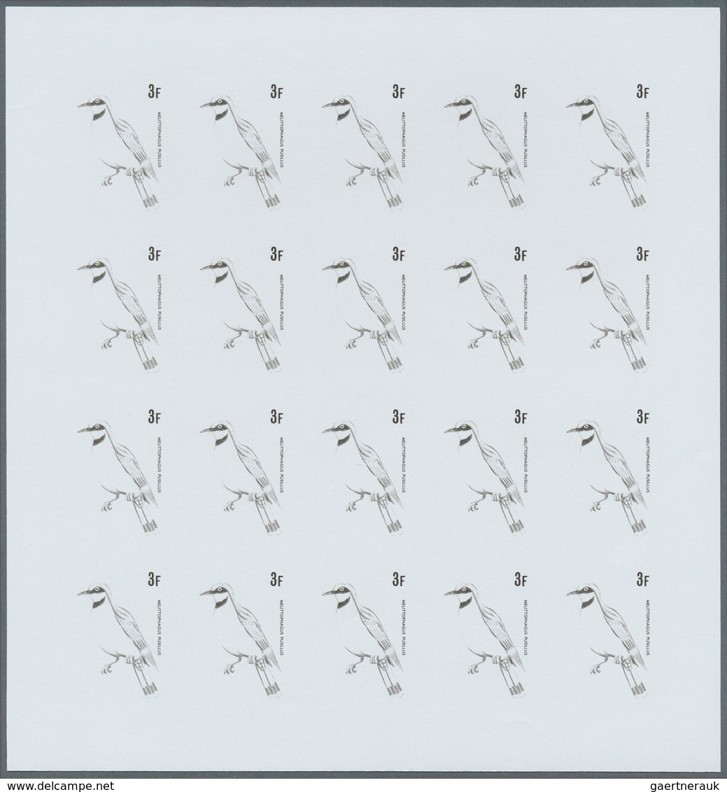 25832 Thematik: Tiere-Vögel / Animals-birds: 1979, Burundi. Progressive Proofs Set Of Sheets For The BIRDS - Autres & Non Classés