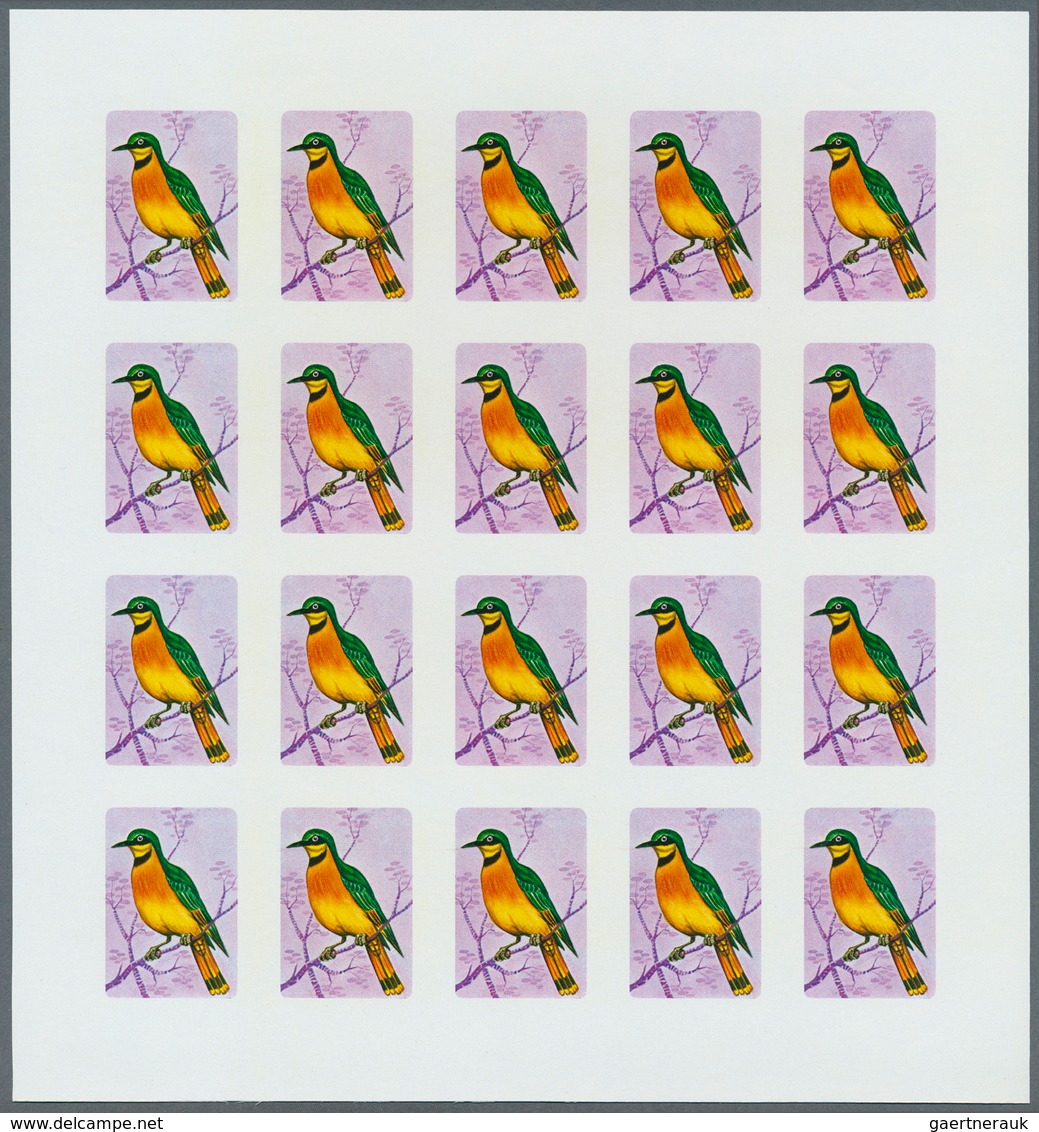 25832 Thematik: Tiere-Vögel / Animals-birds: 1979, Burundi. Progressive Proofs Set Of Sheets For The BIRDS - Autres & Non Classés