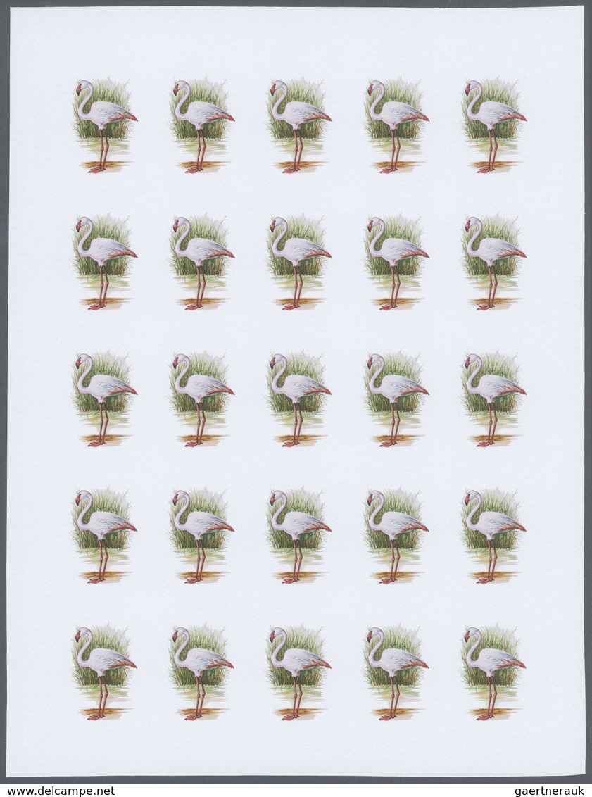 25835 Thematik: Tiere-Vögel / animals-birds: 1988, Morocco. Progressive proofs set of sheets for the issue