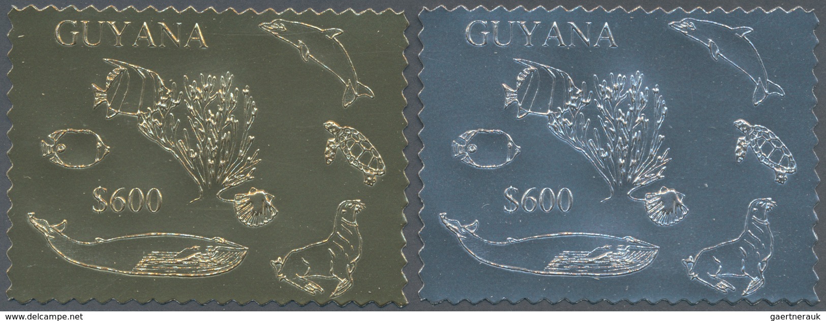 25855 Thematik: Umweltschutz / Environment Protection: 1993, Guyana. Lot Of 100 Complete Sets à 6 GOLD/SIL - Protection De L'environnement & Climat