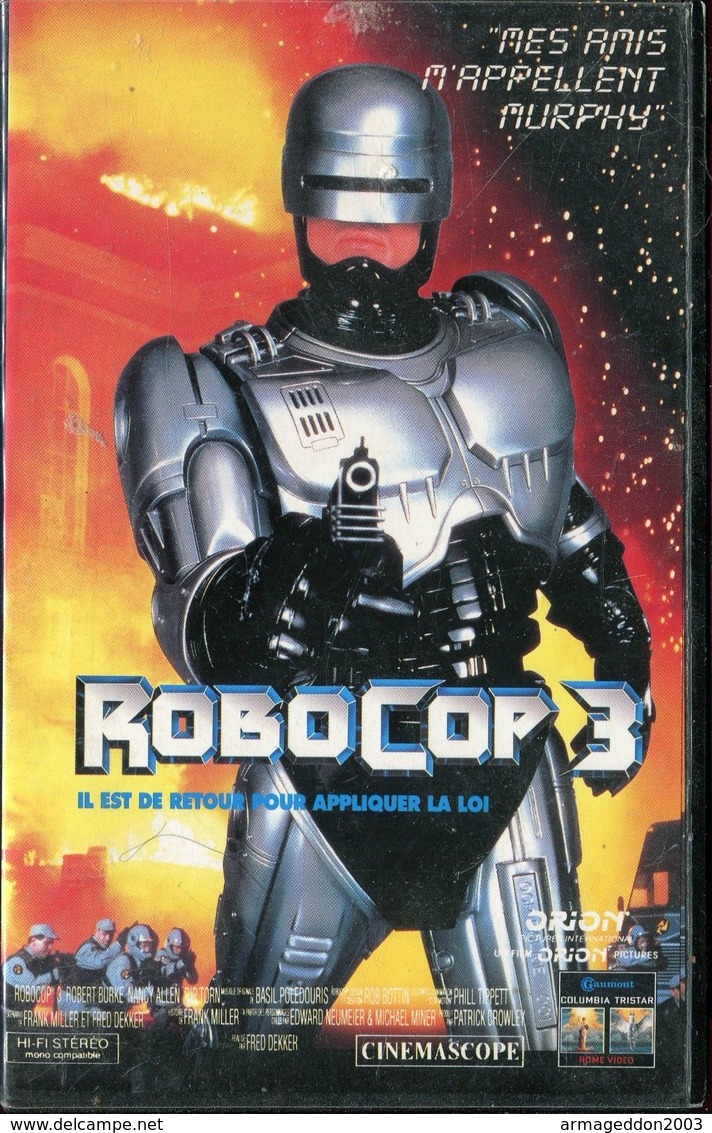 K7 VHS CASSETTE VIDEO - ROBOCOP 3 - Actie, Avontuur