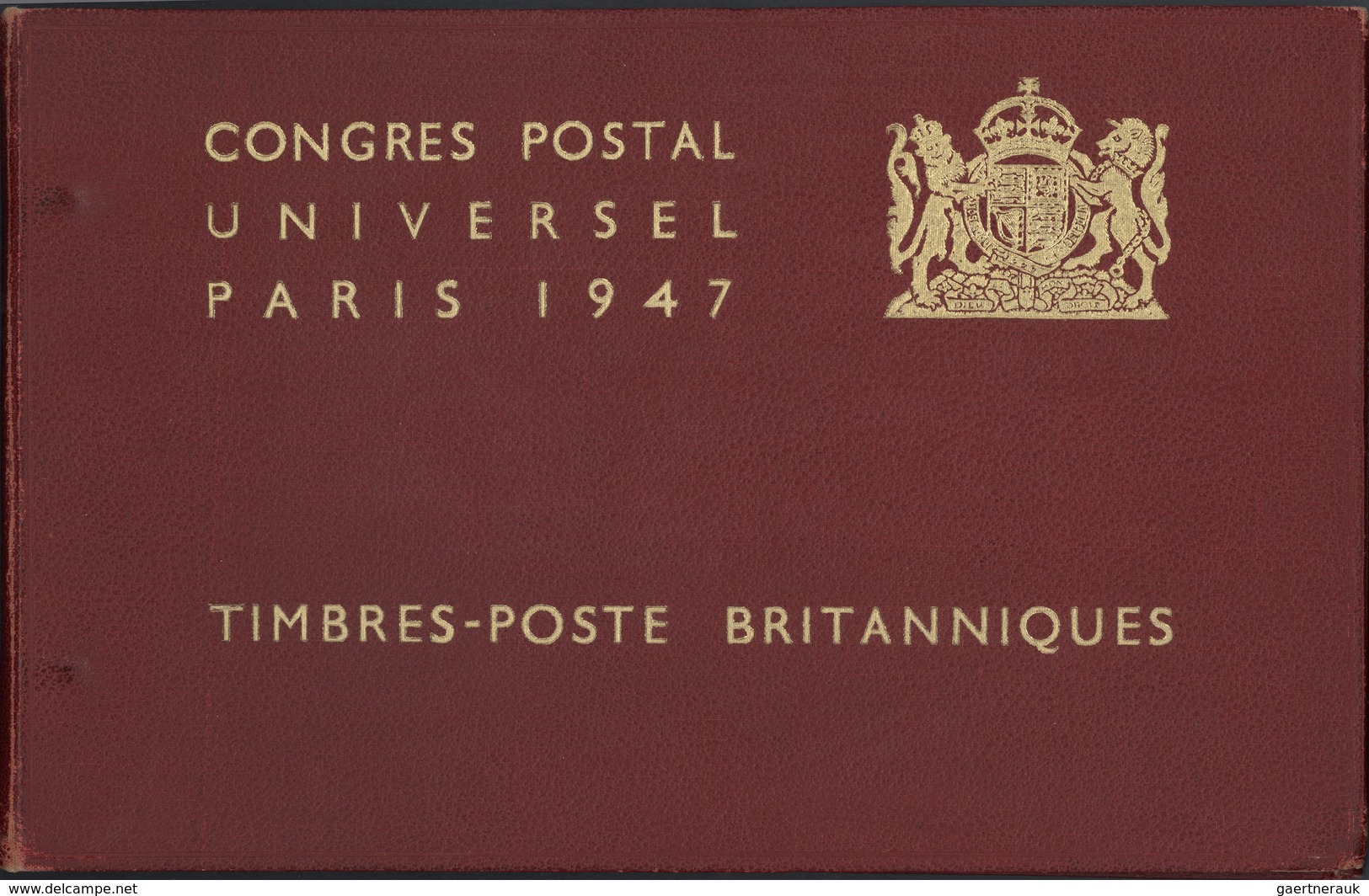 25860 Thematik: UPU / United Postal Union: 1947, "CONGRES POSTAL UNIVERSEL, PARIS 1947"presentation Book I - U.P.U.