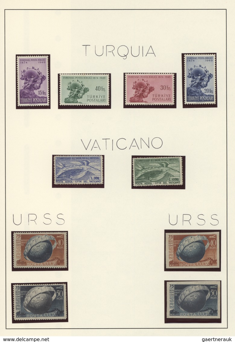 25863 Thematik: UPU / United Postal Union: 1949, 75th Anniversary Of UPU, Unused Collection Of Apprx. 175 - U.P.U.