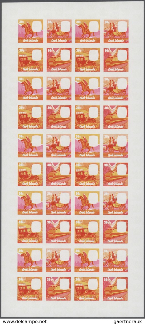 25870 Thematik: Verkehr / Traffic: 1979, Cook Islands. Progressive Proofs Set Of Sheets For The Issue SIR - Autres & Non Classés