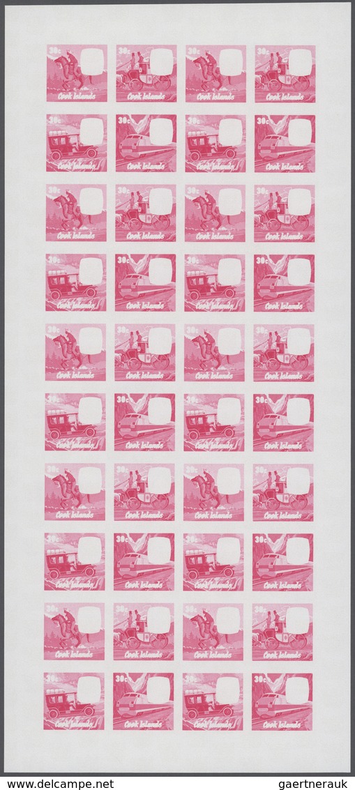 25870 Thematik: Verkehr / traffic: 1979, Cook Islands. Progressive proofs set of sheets for the issue SIR