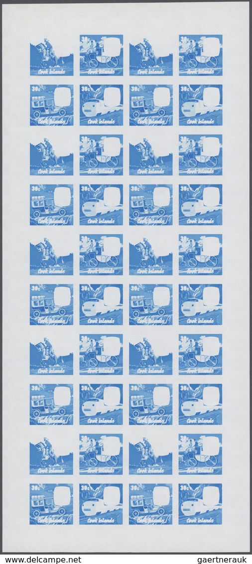 25870 Thematik: Verkehr / traffic: 1979, Cook Islands. Progressive proofs set of sheets for the issue SIR