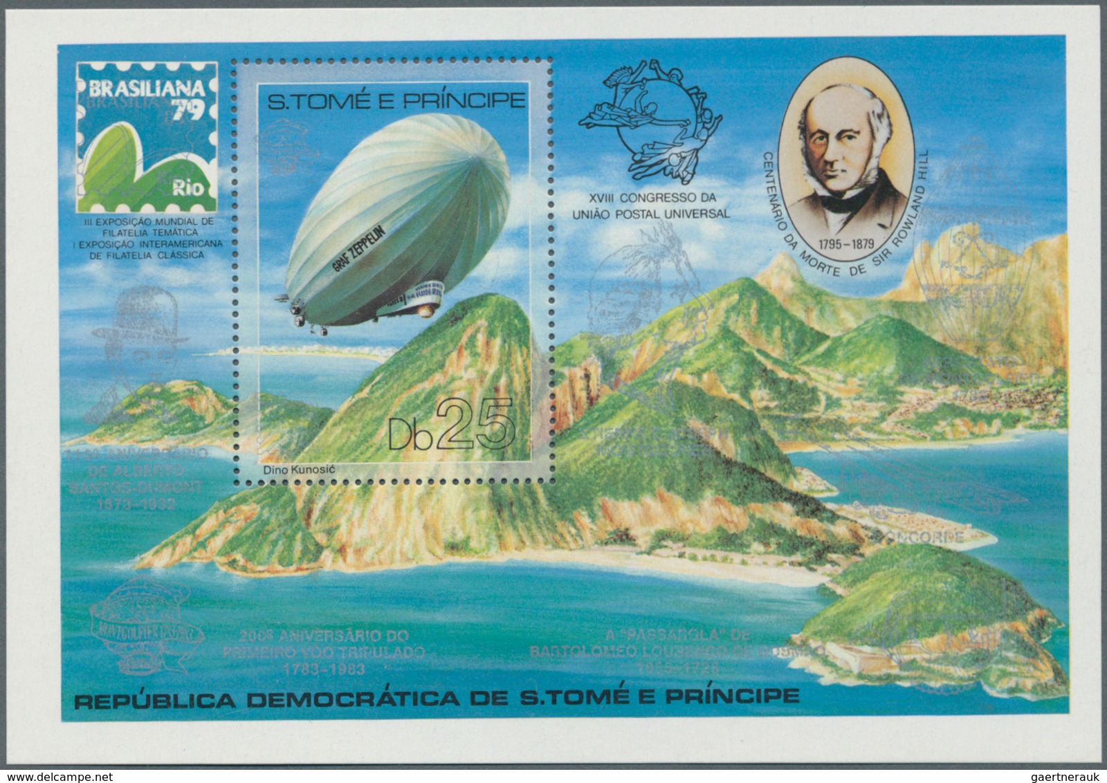 25909 Thematik: Zeppelin / Zeppelin: 1981, SAO TOME E PRINCIPE: International Stamp Exhibition BRASILIANA' - Zeppelins