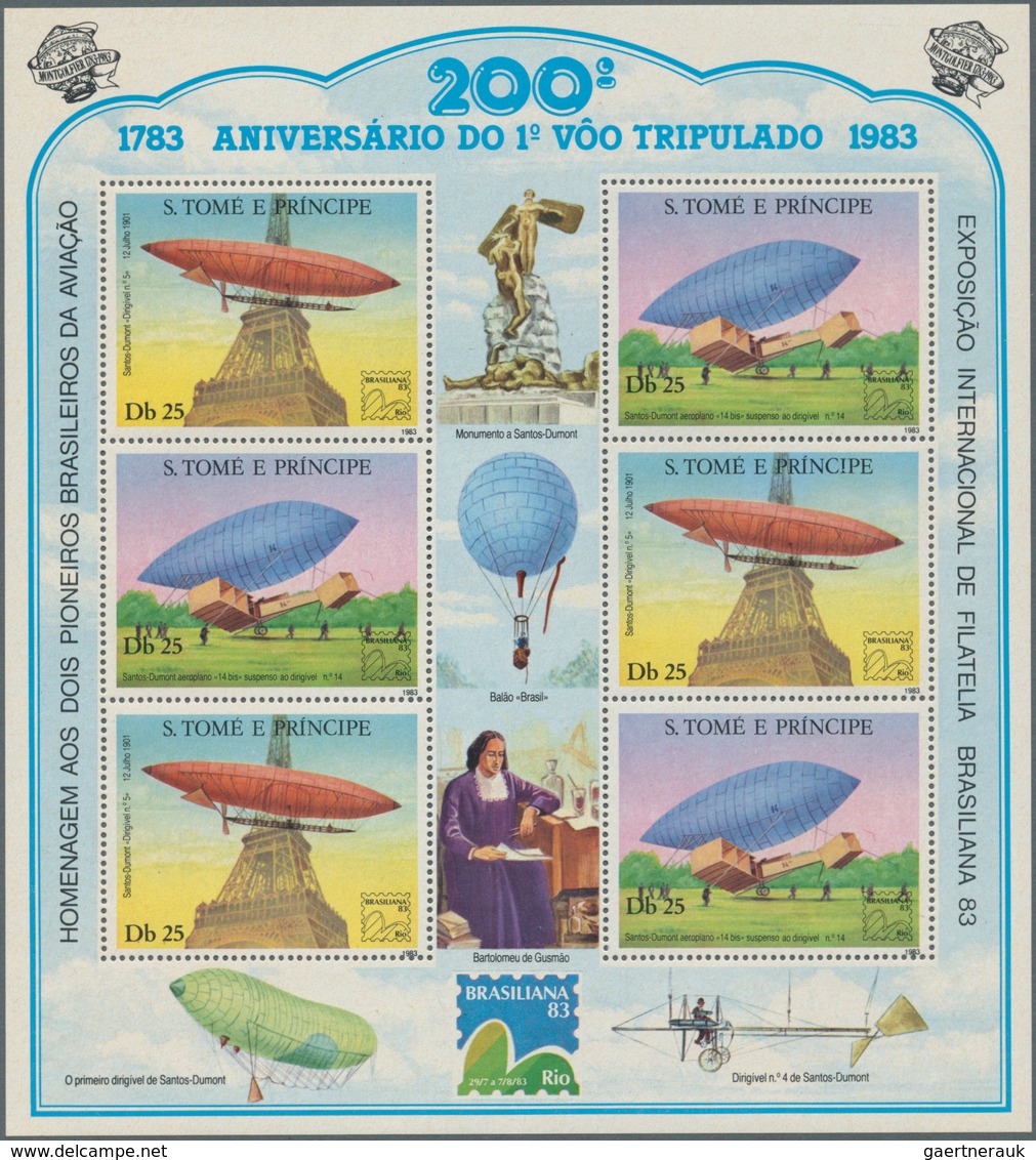 25911 Thematik: Zeppelin / Zeppelin: 1983, SAO TOME E PRINCIPE: International Stamp Exhibition BRASILIANA' - Zeppeline