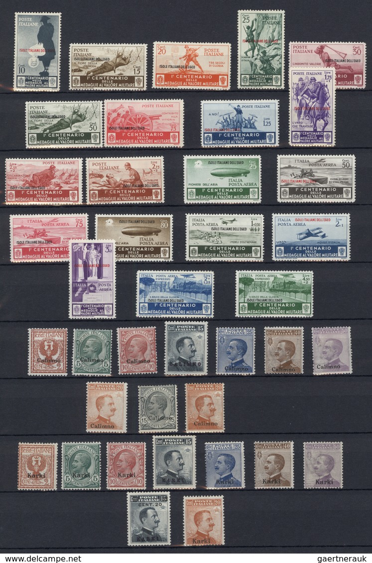 26000 Ägäische Inseln: 1912/1934, A Mint Collection Comprising General Issues And The Island Overprints Fr - Egée