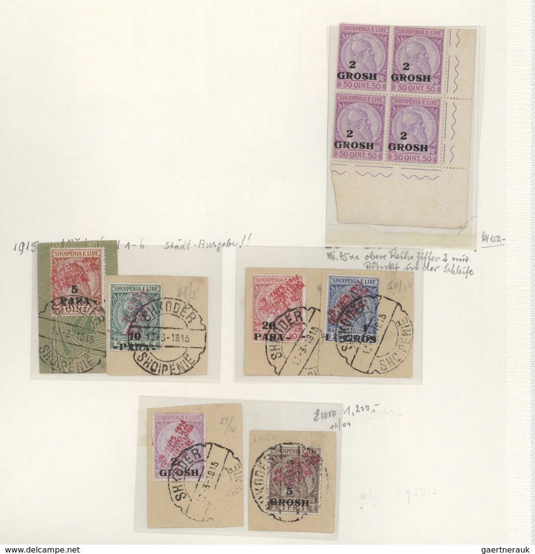 26004 Albanien: 1913/1993, Mint And Used Collection In Eleven Binders (from Two Entires 1911/1912 Turkish - Albanie