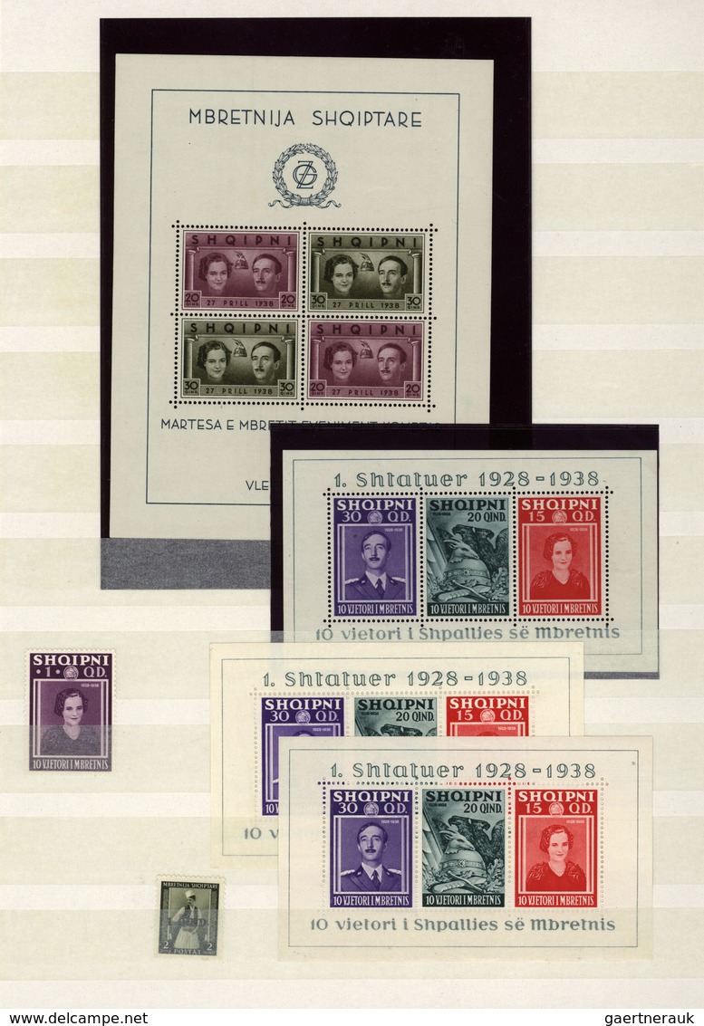 26005 Albanien: 1913/1970, Mint And Used Collection In An Album, From A Good Part Early Issues With E.g. 1 - Albanië