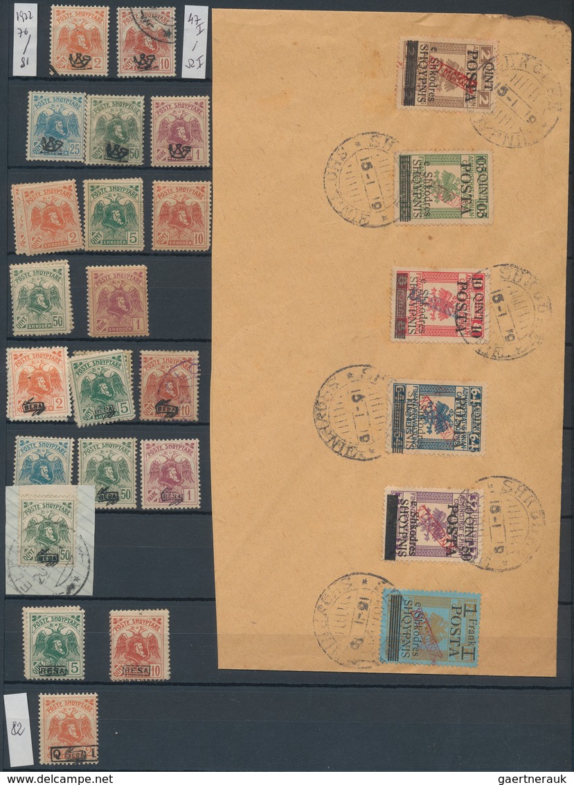 26010 Albanien: 1913/1944, comprehensive mint and used collection on stocksheets, often collected in mint