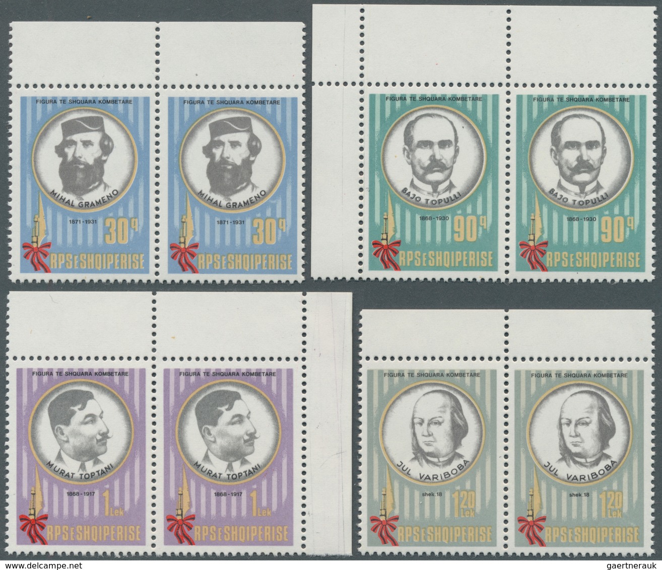 26019 Albanien: 1947/1992, U/m Accumulation Of Complete Sets Within Units (mainly Pairs And Blocks Of Four - Albanie