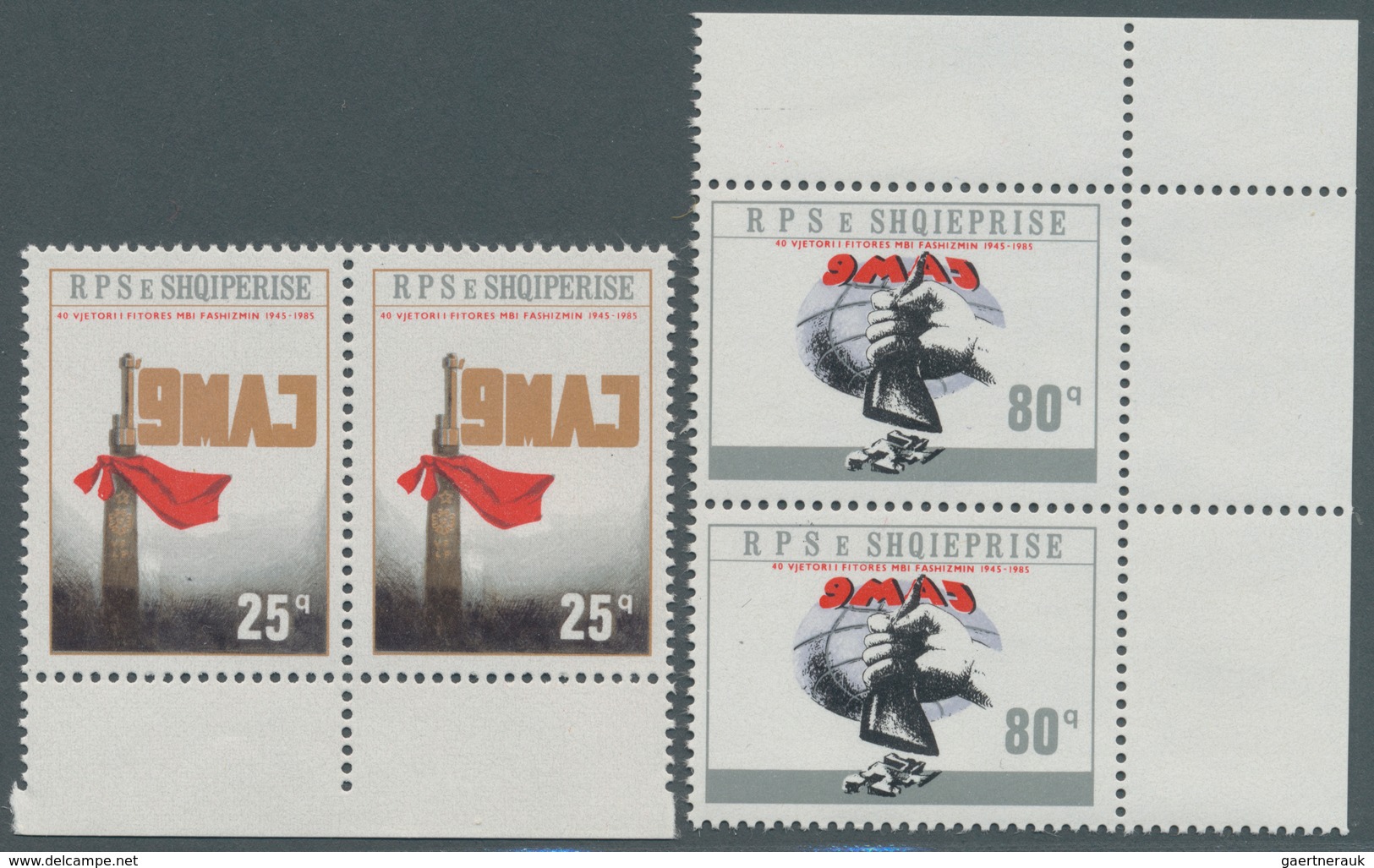26019 Albanien: 1947/1992, U/m Accumulation Of Complete Sets Within Units (mainly Pairs And Blocks Of Four - Albanie