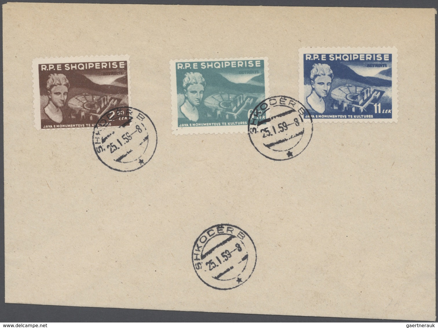 26020 Albanien: 1959/1995, accumulation of apprx. 250 (mainly cacheted) f.d.c.