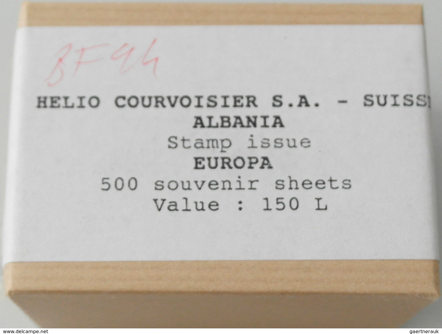 26038 Albanien: 1994, Europa, Block Michel No. 101, 270000 Copies In Unopend Original Packings Of 500 Copi - Albanie