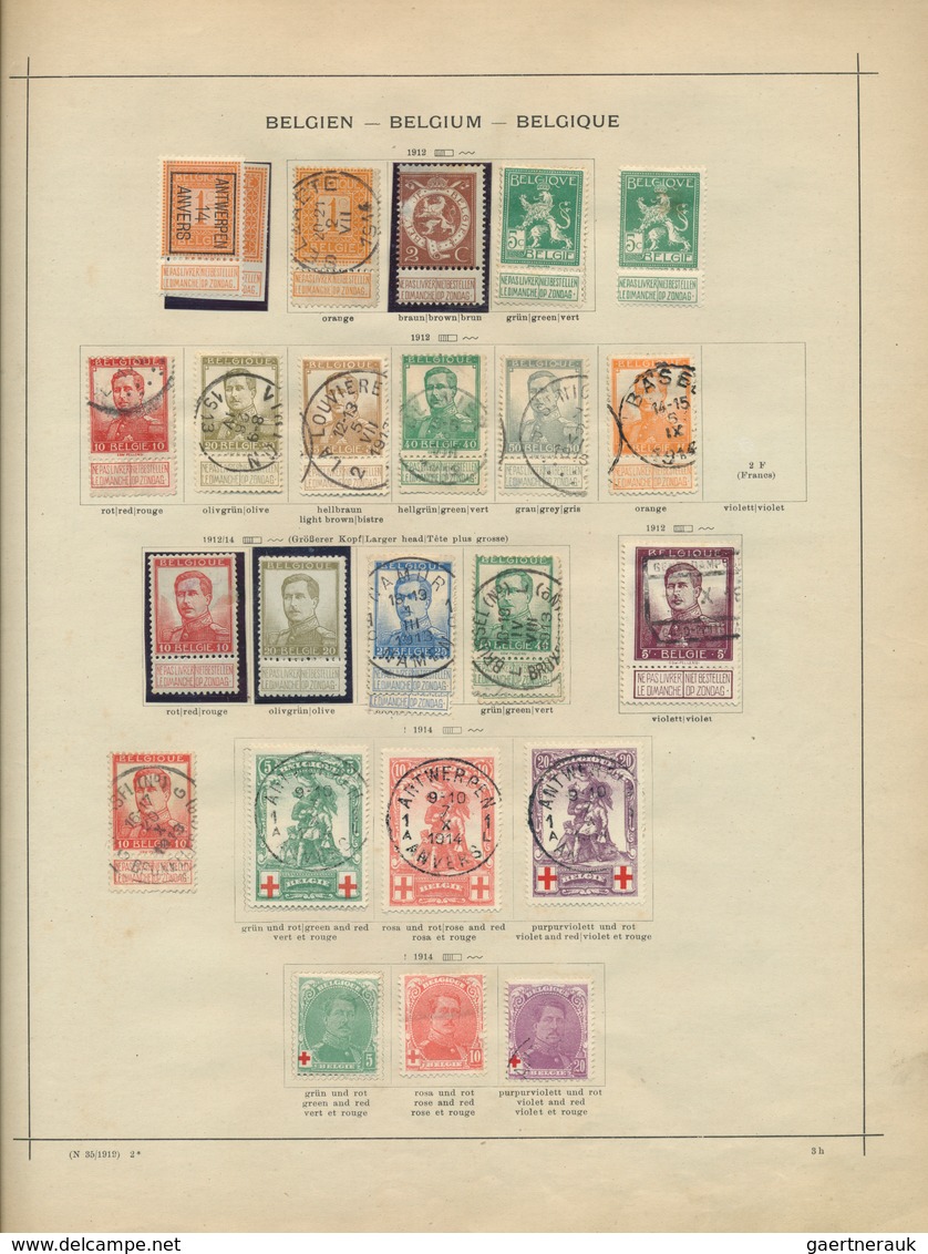 26075 Belgien: 1849/1980, Mint And Used Basic Collection In A Schaubek Binder, From Epaulettes/Medaillons, - Autres & Non Classés