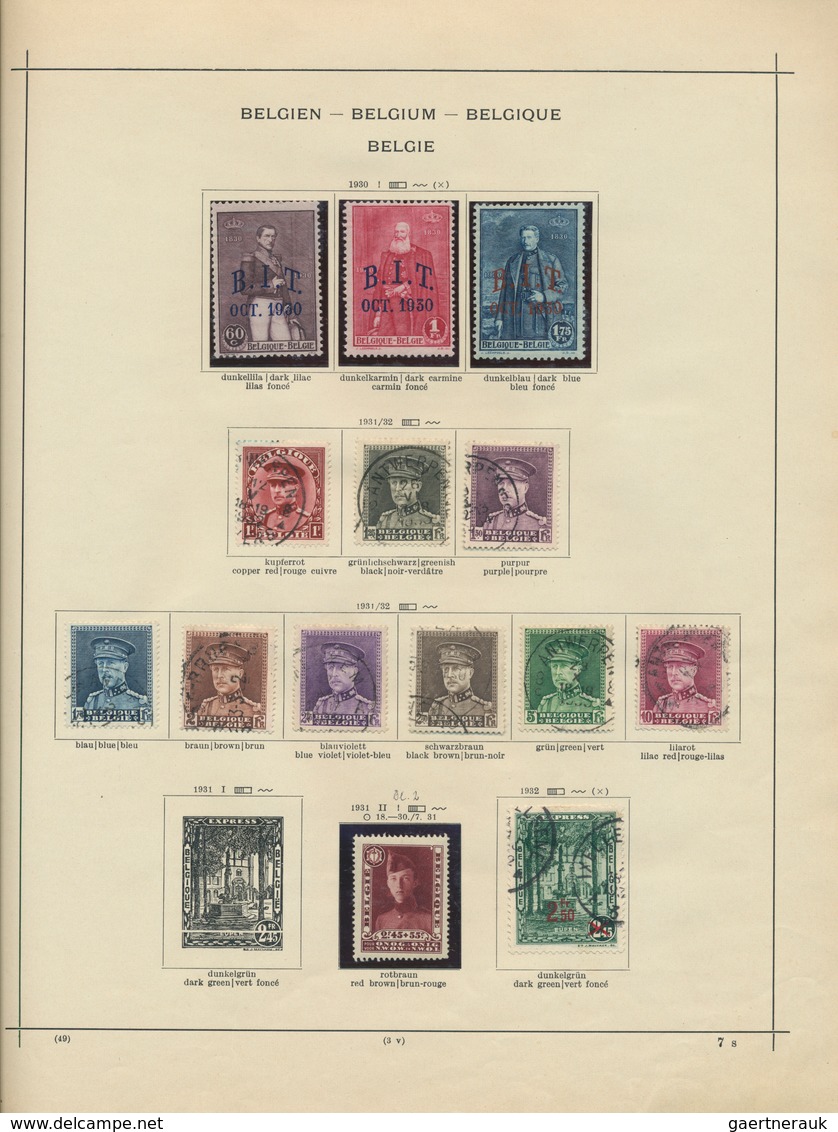 26075 Belgien: 1849/1980, Mint And Used Basic Collection In A Schaubek Binder, From Epaulettes/Medaillons, - Autres & Non Classés