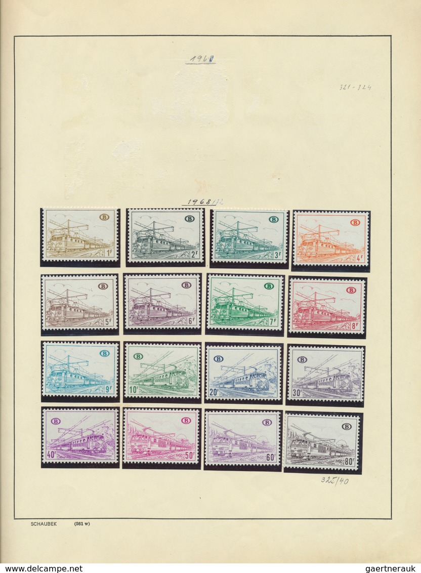 26075 Belgien: 1849/1980, Mint And Used Basic Collection In A Schaubek Binder, From Epaulettes/Medaillons, - Autres & Non Classés