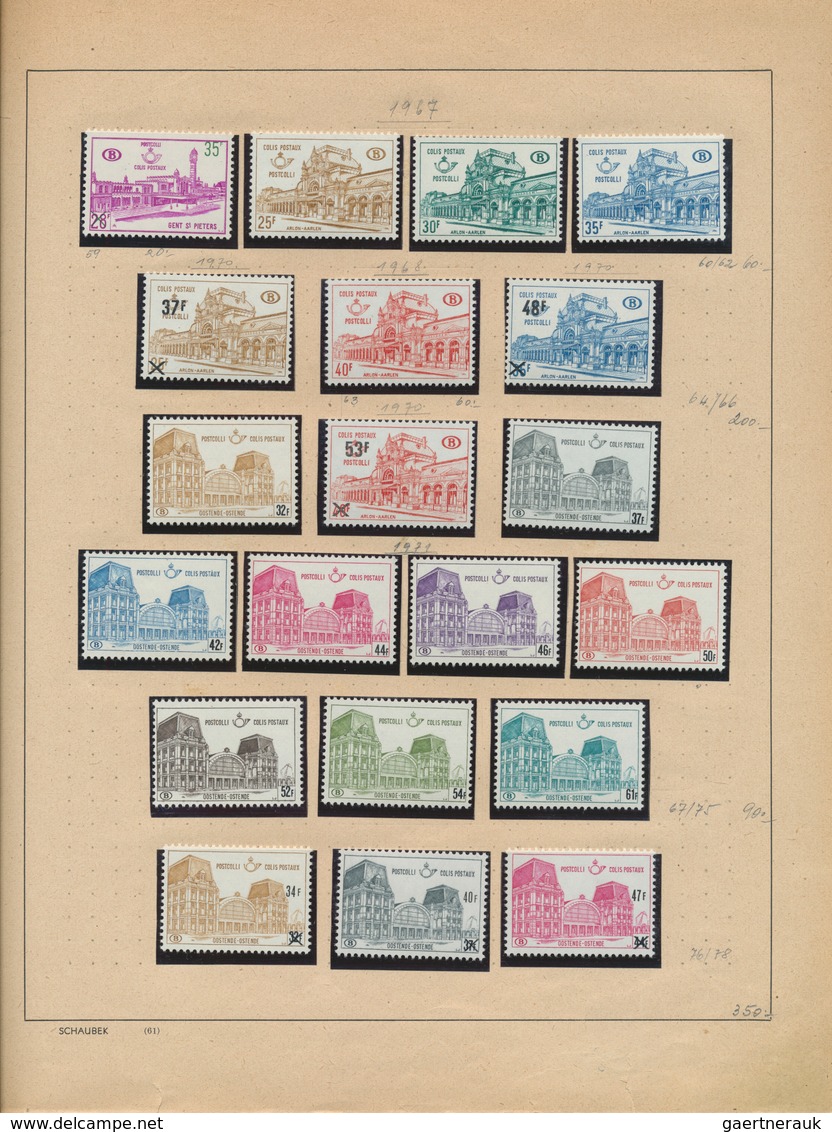 26075 Belgien: 1849/1980, Mint And Used Basic Collection In A Schaubek Binder, From Epaulettes/Medaillons, - Autres & Non Classés