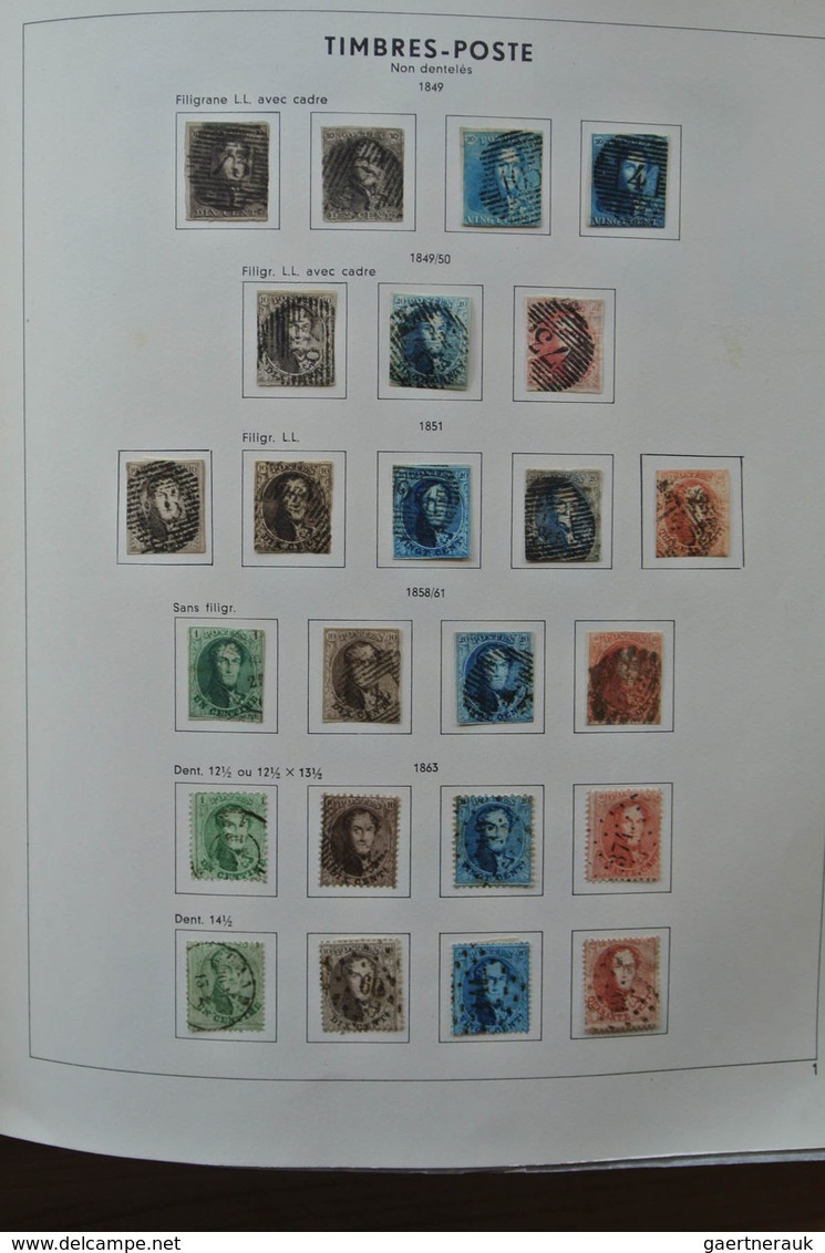 26076 Belgien: 1849-1980. Very Well Filled, Mostly Mint Hinged Collection Belgium 1849-1980 In 2 Pax Album - Altri & Non Classificati