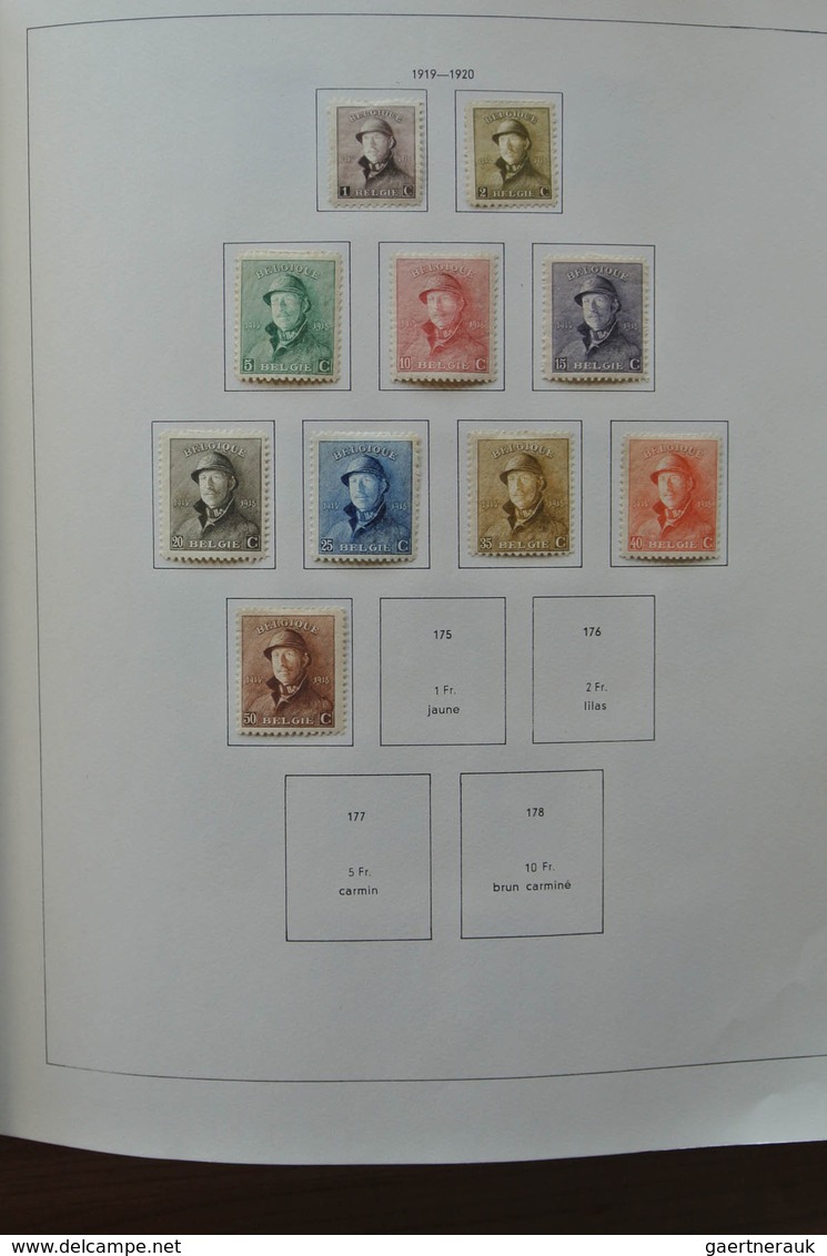 26076 Belgien: 1849-1980. Very Well Filled, Mostly Mint Hinged Collection Belgium 1849-1980 In 2 Pax Album - Altri & Non Classificati