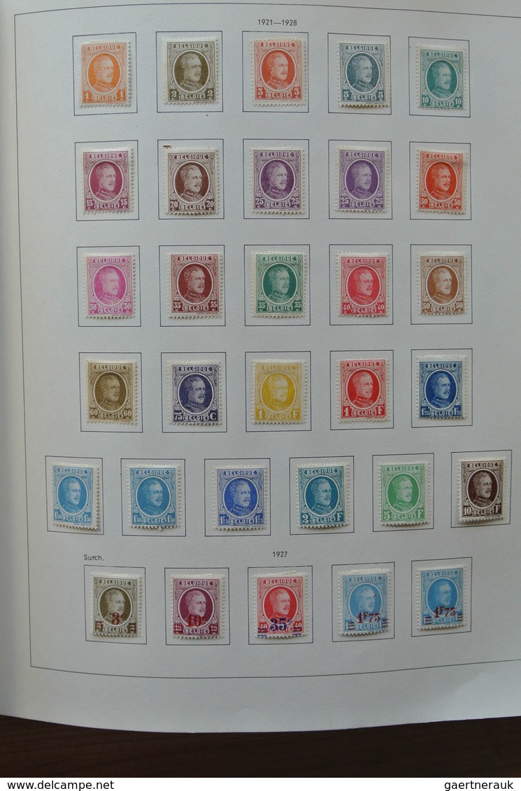 26076 Belgien: 1849-1980. Very Well Filled, Mostly Mint Hinged Collection Belgium 1849-1980 In 2 Pax Album - Autres & Non Classés