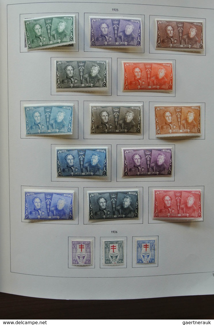 26076 Belgien: 1849-1980. Very well filled, mostly mint hinged collection Belgium 1849-1980 in 2 Pax album