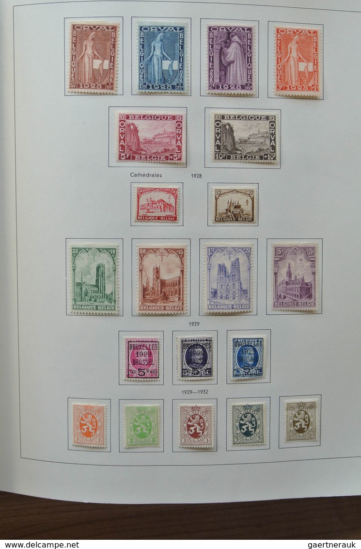 26076 Belgien: 1849-1980. Very well filled, mostly mint hinged collection Belgium 1849-1980 in 2 Pax album