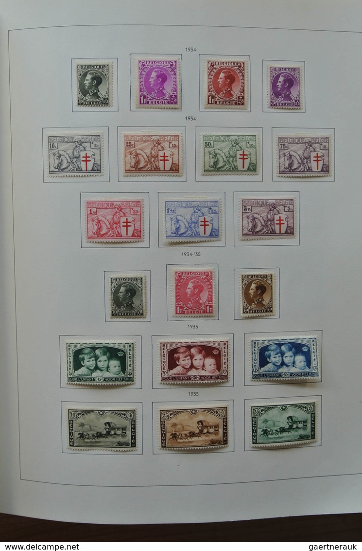 26076 Belgien: 1849-1980. Very well filled, mostly mint hinged collection Belgium 1849-1980 in 2 Pax album