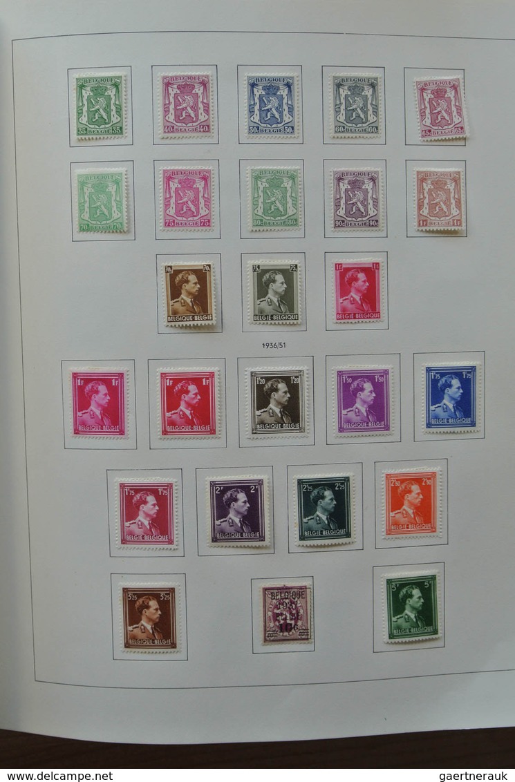 26076 Belgien: 1849-1980. Very well filled, mostly mint hinged collection Belgium 1849-1980 in 2 Pax album